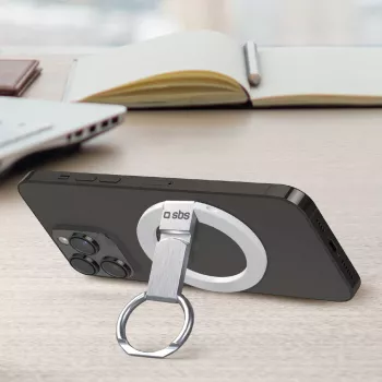 SBS Mag Ring Stand, supporto ad anello magnetico compatibile MagSafe per iPhone (TEMAGSFSTAND)