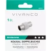 Vivanco adattatore per antenna, giunto coassiale (VVANADATFF)