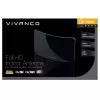 Vivanco VVTVANTMCIRCLE antenna interna per DVB-T/T2 con amplificazione 28 dB, filtro LTE/4G/5G, supporto DAB/DAB+, nero