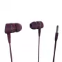 Vivanco VVEARSOLIDSOUNDR Auricolari in-ear con filo e connettore jack 3,5 mm, rosso