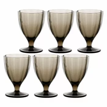 ROSE&TULIPANI set da 6 bicchieri Amami - grigio, 300 ml