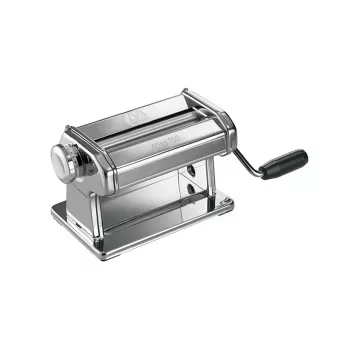 Marcato Atlas 150 Roller Premium macchina per pasta manuale, acciaio cromato, rulli 150 mm, 10 livelli di spessore, argento