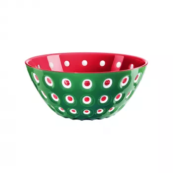 Guzzini Le Murrine piatto da portata 25 cm verde smeraldo/bianco/rosso
