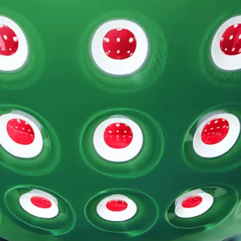 Guzzini Le Murrine set 2 ciotole 12 cm verde smeraldo/bianco/rosso
