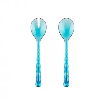 Guzzini Vanity posate per insalata blu mare