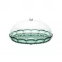 Guzzini Vanity set piatto da torta con campana verde matcha