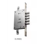Serratura da incasso destra 52.783S - interasse 50 mm, distanza asse 85 mm, frontalino con finitura ottone