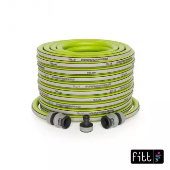 NO NAME Kiuma Lime 1/2 inch 20m tubo da giardino - PVC a 5 strati, NTS anti-torsione, pressione di scoppio 20 bar, resistente ai raggi UV e alle alghe, senza ftalati