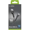 SBS cavo da USB a microUSB 1 m, nero (LTHL200)