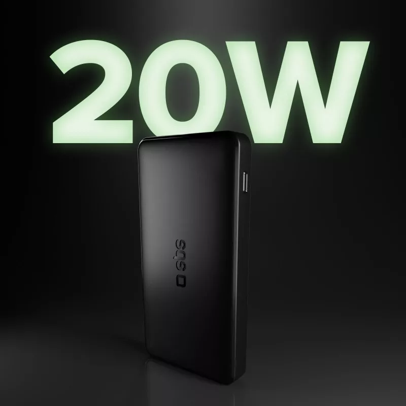 SBS TTBB10000FASTPD20K Powerbank 10000mAh Power Delivery 20W nero