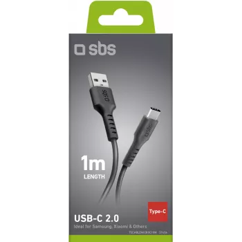 Cavo da USB a USB-C SBS 1 m, nero (TECABLEMICROC10K)