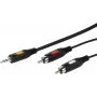Cavo audio da 3,5 mm a 2xRCA Vivanco 2,5 m (VVAJACK2RCA25MMK)