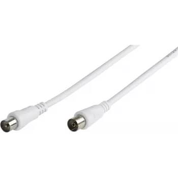 Vivanco cavo d'antenna coassiale, maschio-femmina, 75 Ohm, bianco (VVAN150MFW)