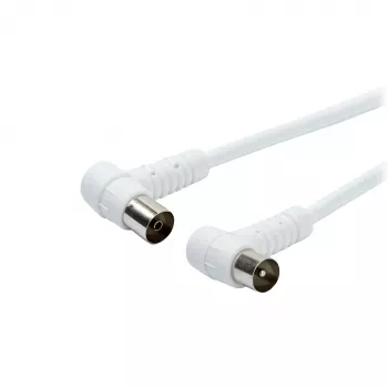 Vivanco Cavo di collegamento antenna, SAT, 3 m, bianco