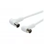 Vivanco Cavo di collegamento antenna, SAT, 3 m, bianco