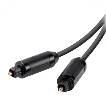 Vivanco VVATOSL30GK Cavo audio ottico TOSLINK 3m - placcato oro, nero