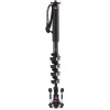 Manfrotto XPRO Monopod+ MVMXPROC5 Monopiede video in fibra di carbonio a 5 sezioni con base FLUIDTECH