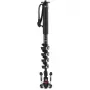 Manfrotto XPRO Monopod+ MVMXPROC5 Monopiede video in fibra di carbonio a 5 sezioni con base FLUIDTECH