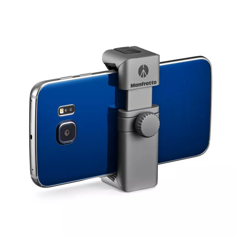 Manfrotto MTWISTGRIP Morsetto universale per smartphone con Twist-Lock, alluminio, nero/grigio