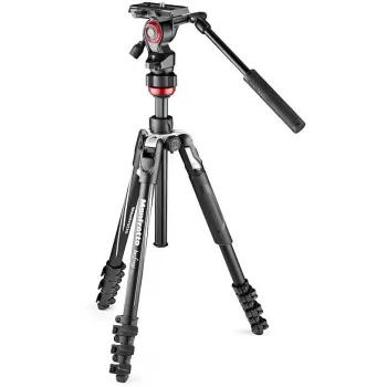 Manfrotto BEFREE Live Lever kit treppiede video in fibra di carbonio con testa fluida