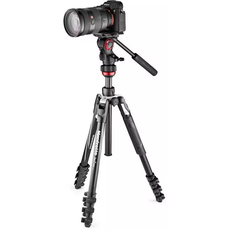 Manfrotto BEFREE Live Lever kit treppiede video in fibra di carbonio con testa fluida