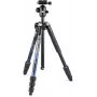 Manfrotto MKELMII4BL-BH Element MII treppiede in alluminio a 4 sezioni con testa a sfera, blu
