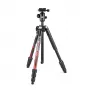 Manfrotto MKELMII4RD-BH Element MII treppiede in alluminio a 4 sezioni con testa a sfera, rosso