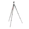 Manfrotto MKELMII4RD-BH Element MII treppiede in alluminio a 4 sezioni con testa a sfera, rosso