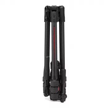 Manfrotto MKBFRTC4GTFB-3W Befree GT treppiede da viaggio in fibra di carbonio con testa fluida a 3 vie, chiusure a vite, portata 10 kg, altezza max 164 cm, nero