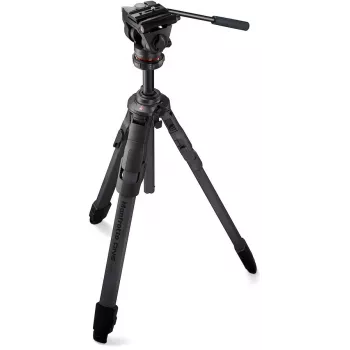 Kit treppiede Manfrotto ONE in fibra di carbonio con testa fluida 500X (MKONEC-500X)