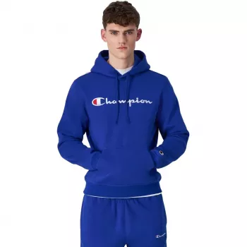 CHAPPI Champion felpa con cappuccio uomo blu 220253 BS008 L
