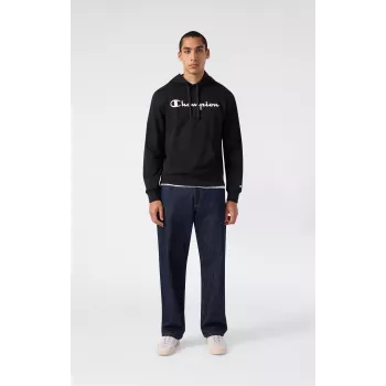 Champion Felpa con cappuccio da uomo, nero 221917 KK001, taglia M