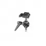 Manfrotto 155RC testa treppiede a due assi con attacco rapido, portata 6 kg, panorama 360°, alluminio, nero