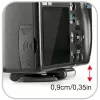 Manfrotto MP3-BK treppiede da tavolo con testa a sfera integrata, nero