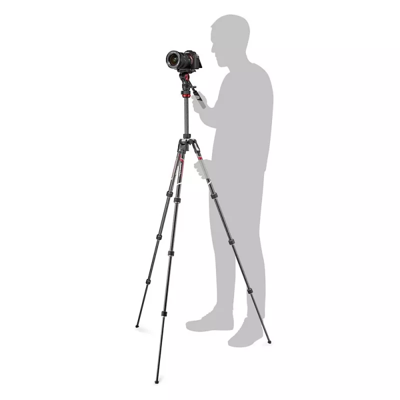 Manfrotto MVKBFRTC-LIVE kit treppiede video in fibra di carbonio con testa fluida Befree Live