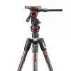 Manfrotto MVKBFRTC-LIVE kit treppiede video in fibra di carbonio con testa fluida Befree Live