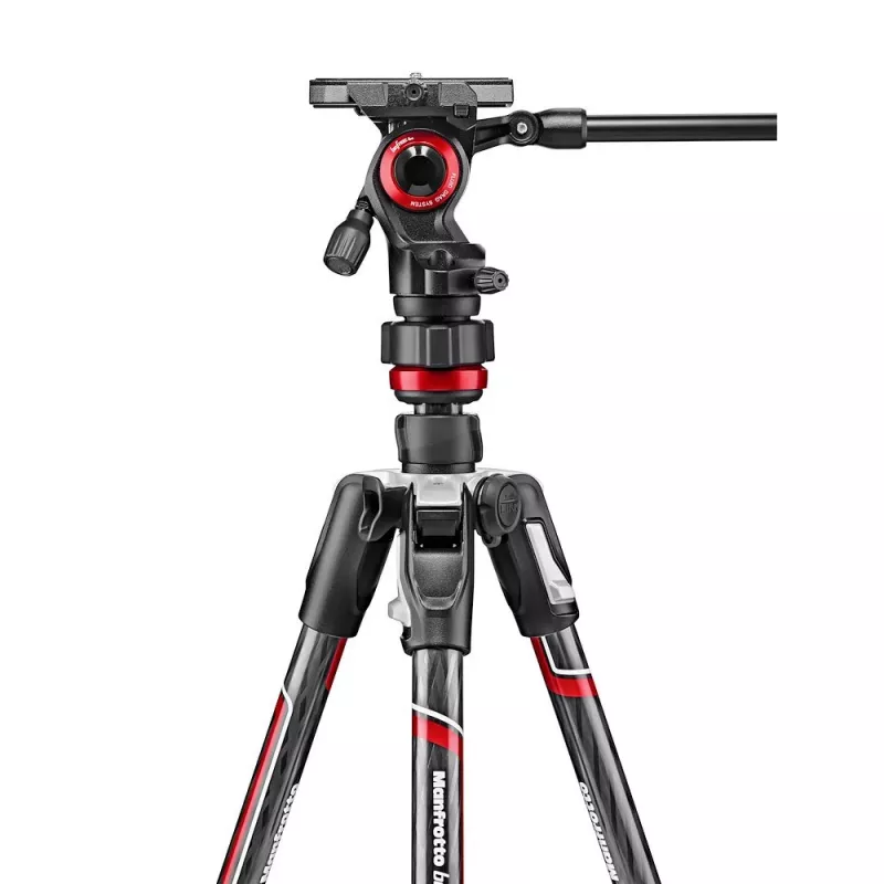 Manfrotto MVKBFRTC-LIVE kit treppiede video in fibra di carbonio con testa fluida Befree Live