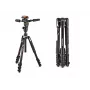 Manfrotto MKBFRLA-3W treppiede Befree 3-Way Live in alluminio con testa fluida, nero