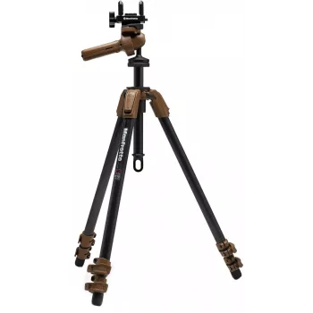 Kit treppiede con testa a impugnatura Manfrotto ALPHA S.H.O.T. Grip PRO Carbon, 8 kg (MK-R05-SD)
