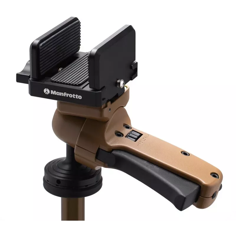 Manfrotto ALPHA S.H.O.T. Grip PRO Kit Carbon, treppiede con testa a impugnatura, 8 kg (MK-R05-SD)