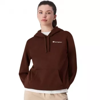 Champion felpa con cappuccio donna marrone 117530 MS524 M