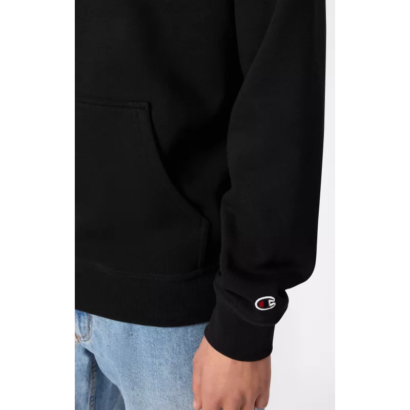 Champion Felpa con cappuccio uomo nero 220271 KK001 L