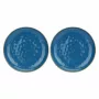 ROSE&TULIPANI Concerto Blu Avio Set di 2 piatti rotondi 32 cm blu navy