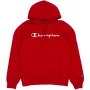 Champion Felpa con cappuccio da uomo, rosso 220253 RS054, taglia S