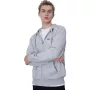 Champion Felpa con cappuccio full-zip uomo grigio melange 220260 EM021 M