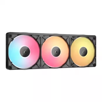 CORSAIR iCUE Link RX360 II Unified Frame RGB ventole PWM 120mm confezione da tre - nero