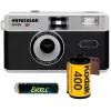 Swiss+Go Novocolor kit fotocamera analogica 35mm con flash, custodia, tracolla e pellicola Kodak (SWI401608)