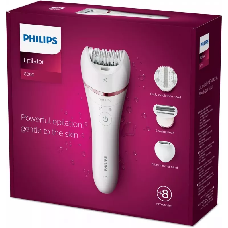 Philips 8000 Series epilatore BRE735/00 epilatore umido e asciutto