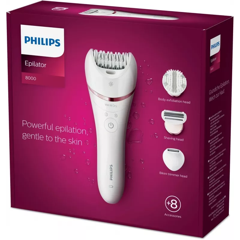 Philips 8000 Series epilatore BRE735/00 epilatore umido e asciutto