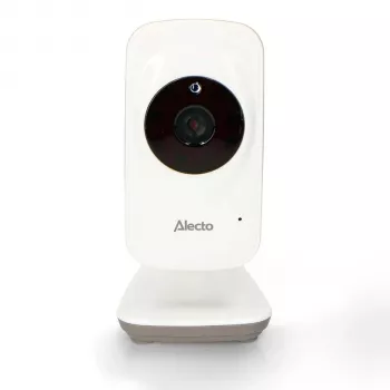 Alecto DVM71CAM telecamera aggiuntiva per babyphone DVM71 - 2,4 GHz FHSS, visione notturna, vivavoce, sensore di temperatura, bianco